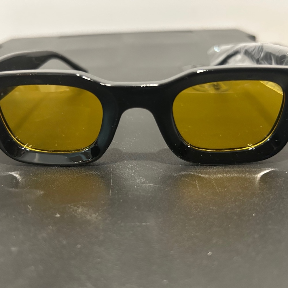 Black Sunglasses with Yellow Lenses